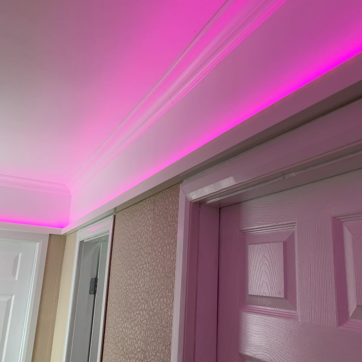 Colour changing LED strips Mapperley.
